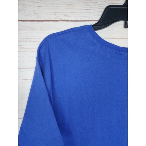 Vintage Hanes Her Way 2X Plus Size Cotton Casual Full Figure 22/24W Blue T Shirt - Picture 8 of 9